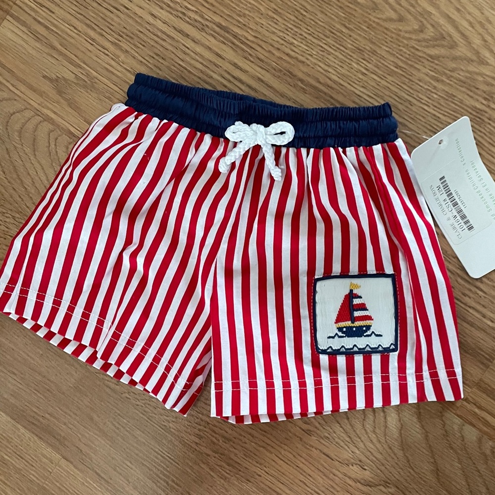 Claire & Charlie Baby Boy Swim Trunks